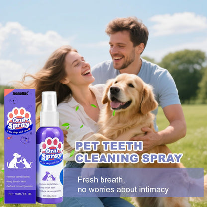JoanofArc Oral Care Spray for Dogs, Pet Breath Dental Care Spray with Natural Ingredients, Dog Breath Freshener for Bad Breath, Plaque and Tartar, Pet Health Supplies Teeth Treatment Spray, 30ml