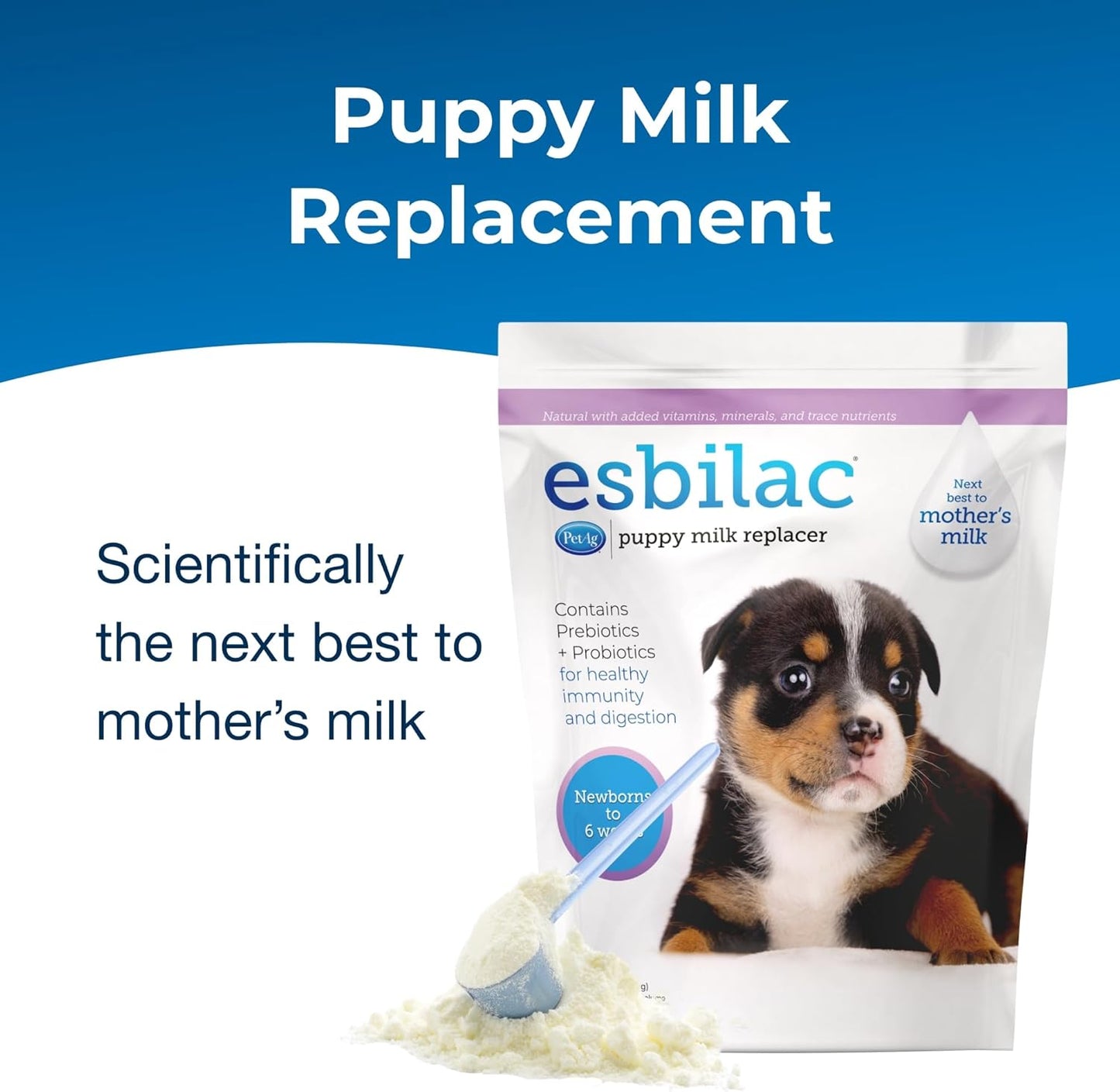 PetAg Esbilac Puppy Milk Replacer Powder (5 lb) + PetAg Dyne High Calorie Liquid Nutritional Supplement for Dogs & Puppies 8 Weeks and Older (1 Gallon)