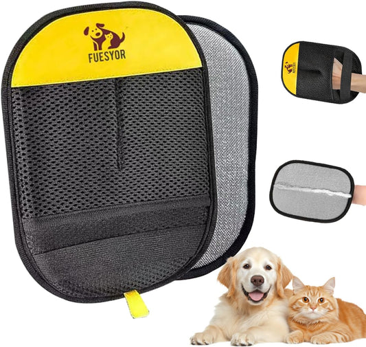 Pet Hair Remover Tool Glove for Cats & Dogs, Static Lint and Fur Removing Mitts for Laundry, Couch, Carpet, Clothing, and Auto Seats