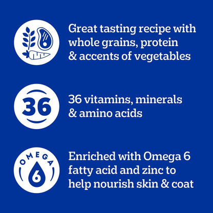 Pedigree Complete Nutrition Adult Small Dog Dry Dog Food, Grilled Steak & Vegetable Flavor, 14 lb. Bag