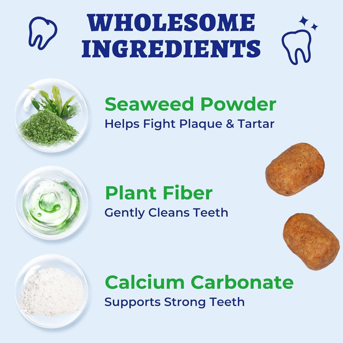 Wellix Dental Treats for Cats and Small Dogs - Crunchy Cat Teeth Cleaning Treats for Fresh Breath & Plaque Control - Pet Dental Chew for Kittens&Puppy - Chicken Flavor (8.82oz)