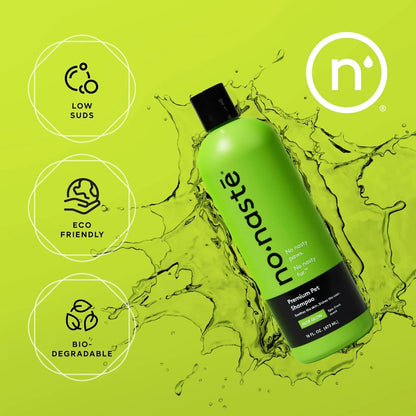 Nonaste Aloe Glow Premium Dog Shampoo (16 Oz, Pack of 1) – USDA Certified Organic Aloe & Oatmeal Dog Shampoo, Sulfate-Freem, Deodorizing Dog Wash for Sensitive Skin, Soft Shiny Coat, Light Fresh Scent