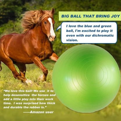 40 Inch Horse Ball Toy Mega Herding Ball Giant Horse Soccer, Pump Included