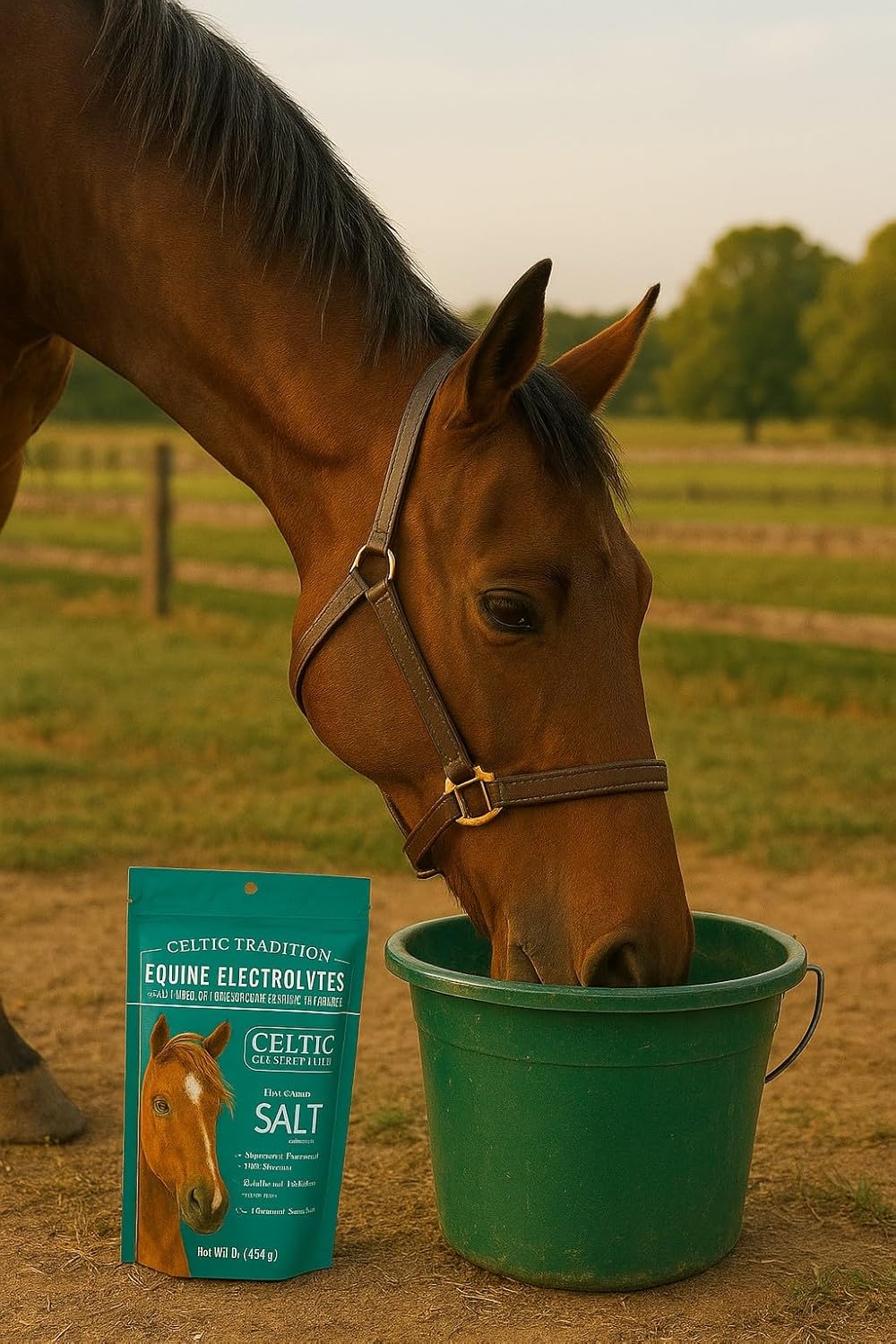 Celtic Tradition Equine Electrolytes – Natural Mineral Salt Supplement for Horses | Replenishes Electrolytes, Supports Hydration & Recovery | 1 lb Resealable Bag