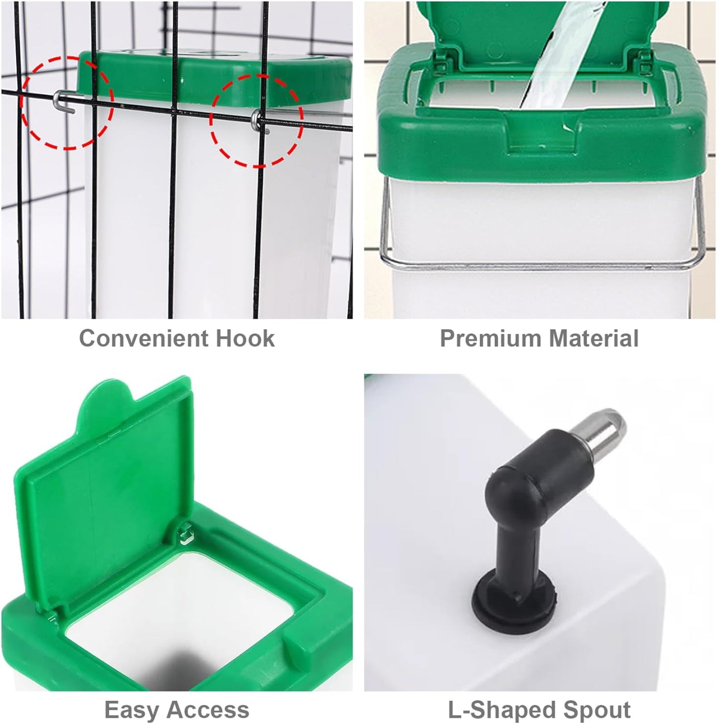 1 Set Heated Rabbit Water Bottle, 1L No Drip Heated Water Bottle for Rabbits, USB Powered Automatic Drinking Equipment for Hamster Guinea Pigs Birds Rabbit Bunny Dispenser