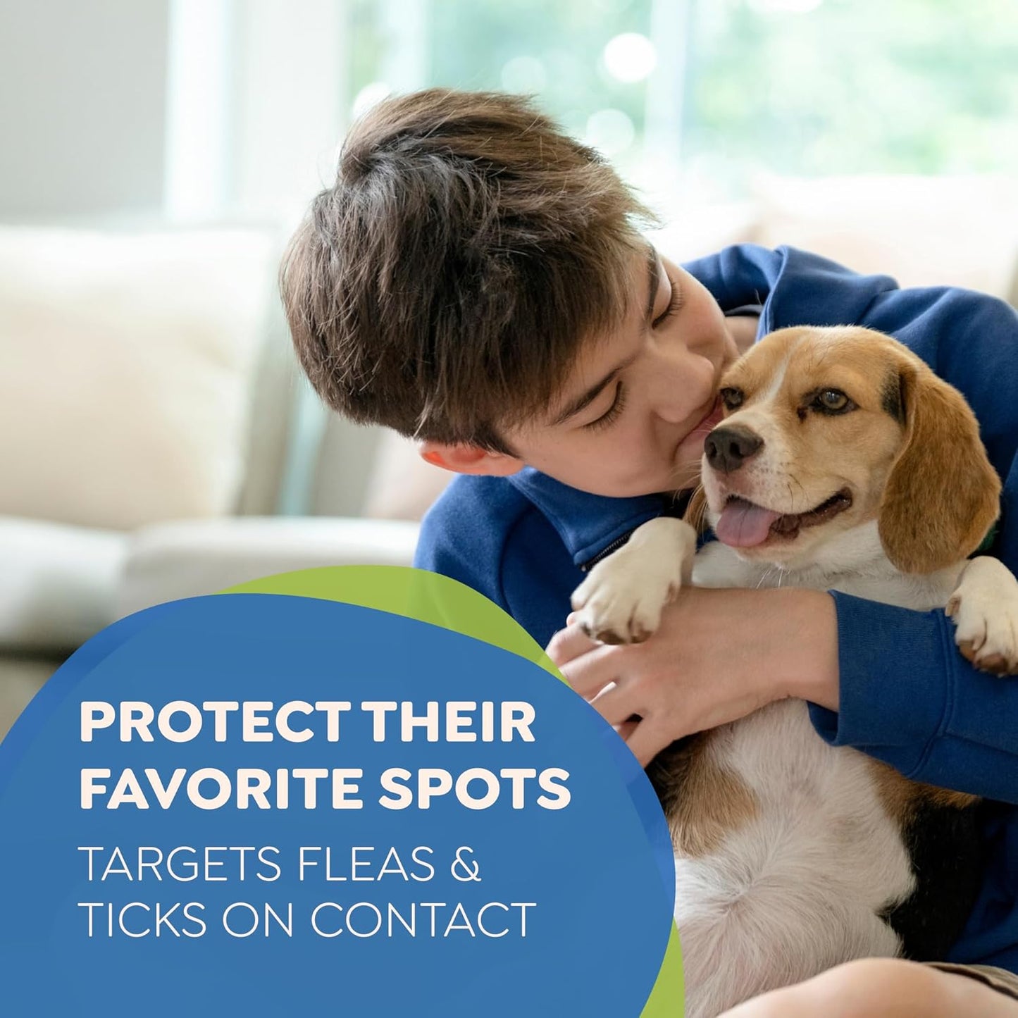 Riddy Flea & Tick Natural Spray for Pets with Essential Oils Safe Non-Hazardous Indoor and Outdoor Control, 8 oz