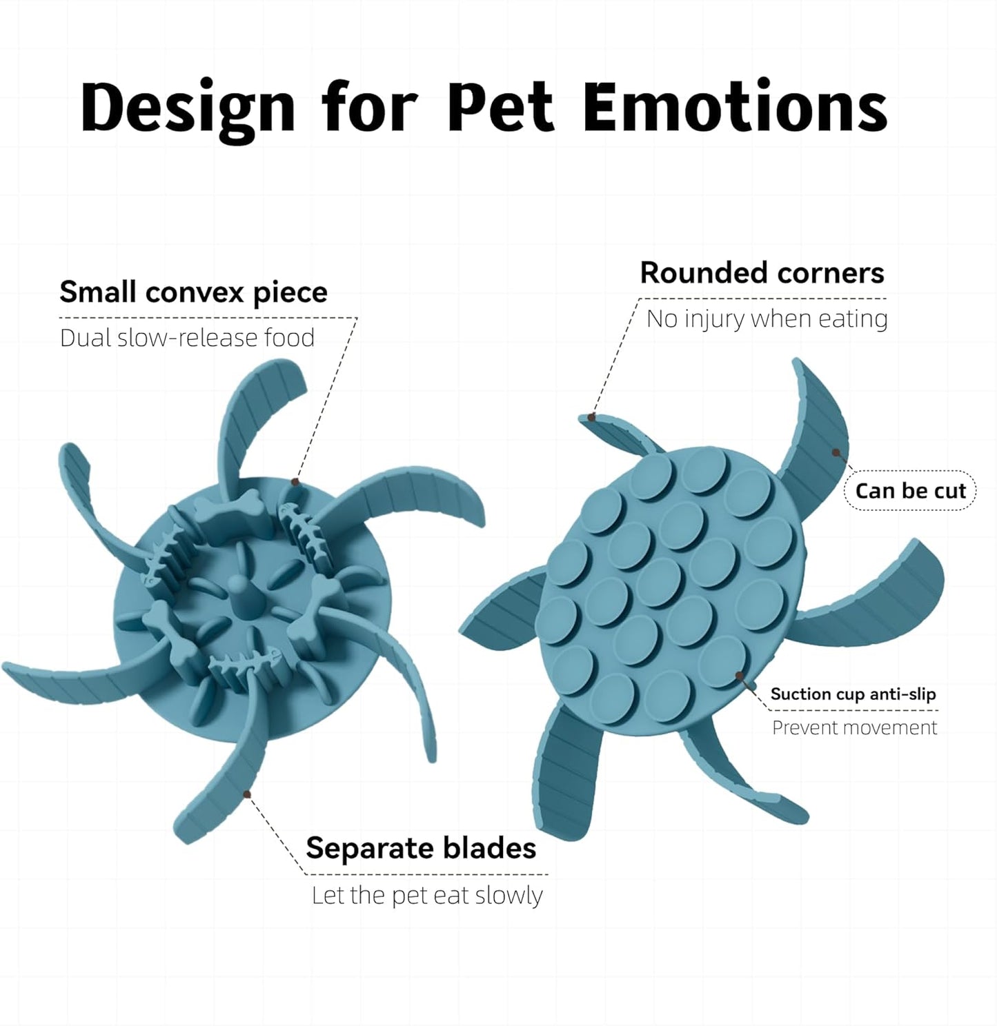 2 in 1 Slow Feeder Dog Bowl with Removeable Silicone Feeder Insert, Stainless Steel Pet Bowl, Non-Slip Rubber Base for Small Medium Dog Cat (3.2 Cups)