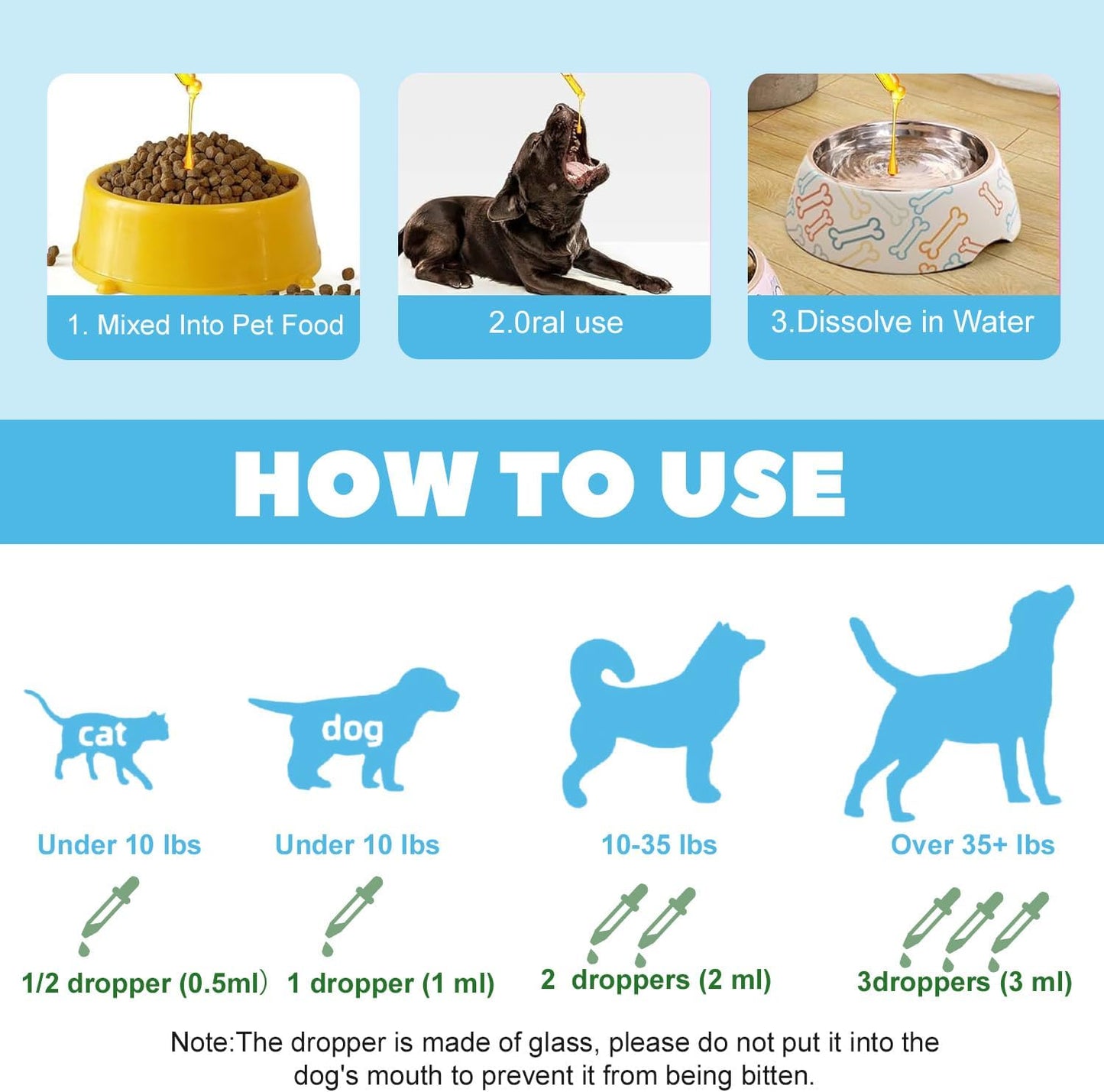 Cough Herbal Drops for Dogs & Cats, 60ML Natural Dog Supplement, Herbal Cough Drops for All Breeds & Sizes, Soothing Supplement for Dogs, Soothing Dog Cough