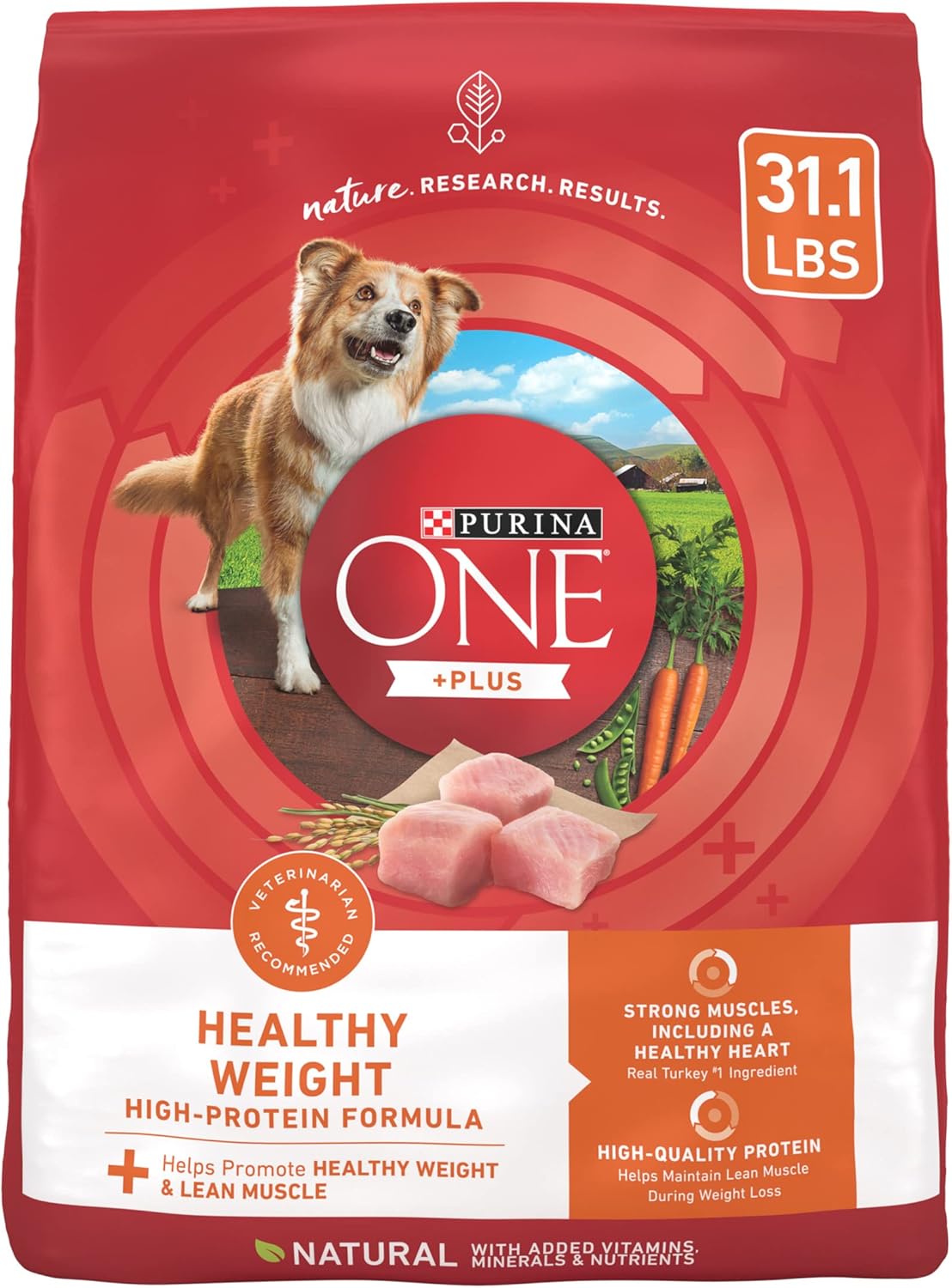 Purina ONE Plus Healthy Weight High-Protein Dog Food Dry Formula - 31.1 lb. Bag