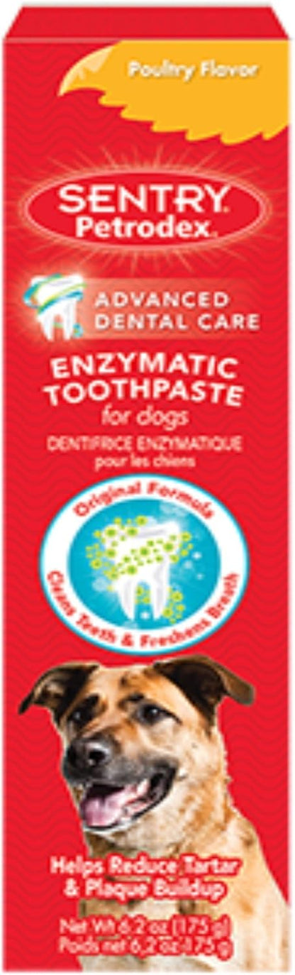 Petrodex Enzymatic Toothpaste for Dogs, Helps Reduce Tartar and Plaque Buildup, Poultry Flavor, 2 Pack