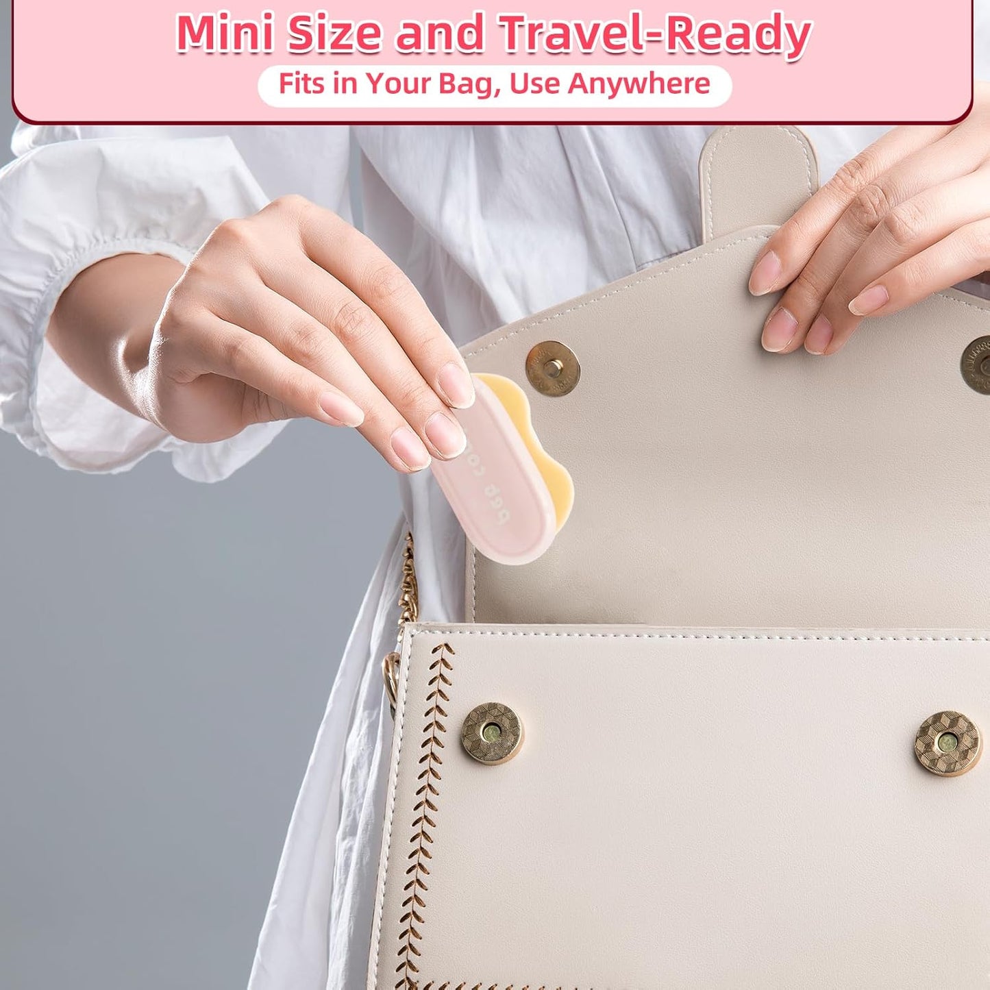 Foldable Cat Grooming Comb for Shedding and Face Care, Stainless Steel Brush for Tear Stains and Full-Body Hair, Portable ABS Handle for Cats and Small Dogs (pink‌ + yellow‌)