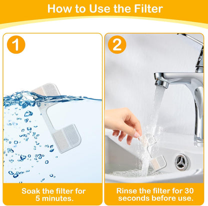 16 Pack Replacement Filters for FEELNEEDY 108oz/3.2L Cat Water Fountain(FN-W17), 6 Month Set for Pet Water Dispenser, Includes 16 Filters & 16 Sponges