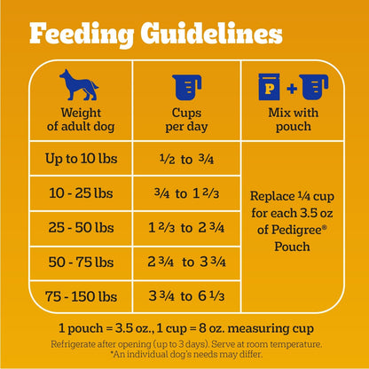 Pedigree Complete Nutrition Adult Dry Dog Food, Roasted Chicken & Vegetable Flavor, 18 lb. Bag