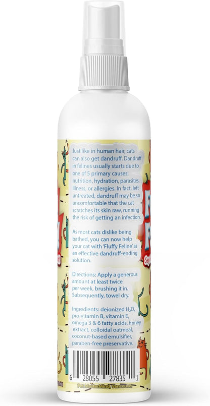 Fluffy Feline Professional Groomer's Choice for Cat Dandruff Treatment Spray