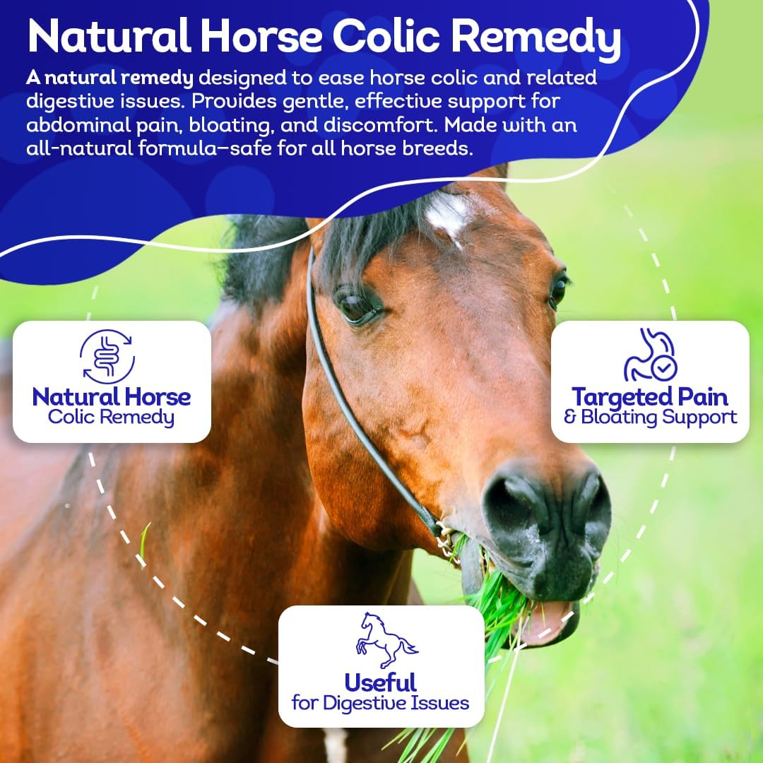 HA4E - Horse Colic Support - Reduces Abdominal Pain & Stomach Issues - Highly Effective, Natural Homeopathic Supplement - 300 Tablets