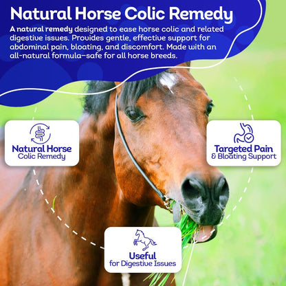 HA4E - Horse Colic Support - Reduces Abdominal Pain & Stomach Issues - Highly Effective, Natural Homeopathic Supplement - 300 Tablets