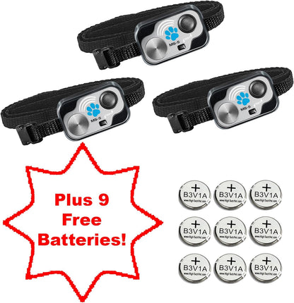 Genuine 3-PK MS-5 Automatic Pet Door Collars with 9 Free Batteries - from High Tech Pet Brand