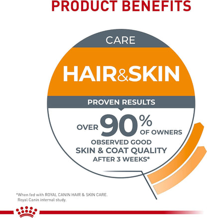 Royal Canin Feline Care Nutrition Hair & Skin Care Adult Dry Cat Food, 3 lb Bag