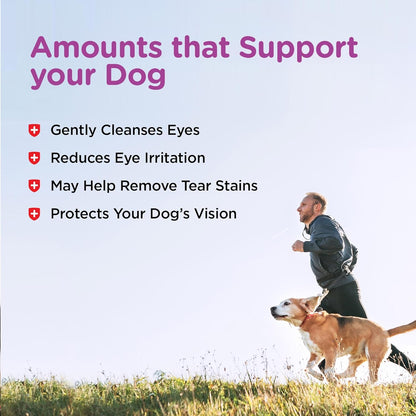 Nutri-Vet Eye Rinse for Dogs, Dog Tear Stain Remover, Eye Wash, Allergy Relief for Pet Puppies, Puppy Supplies, Pet Safe Formula, Vet Formulated, Prevents Infections, 4oz