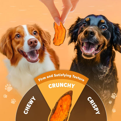 The Daily Goods Pumpkin Powder & Sweet Potato Chips for Dogs – 100% Natural High Fiber Digestive Support & Immune Health Balance Snack & Supplement, Designed for All Breeds – Grain-Free,Hypoallergenic