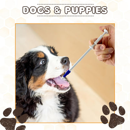 Pill Shooter for Dogs and Cats – Soft Tip Pet Piller for Easy Medication Delivery | Pill Gun Dispenser Tool for Small or Large Pets | Upgraded H- Bar Design Reusable Syringe Device – Blue, 1-Pack