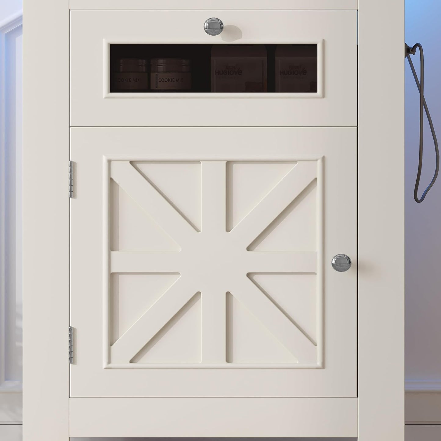 Merax 10-15 Gallon Fish Tank Stand, Aquarium Stand with Power Outlets, Fish Tank Table with Storage Cabinet and Drawer, Aquarium Table for Reptile Terrarium Stand