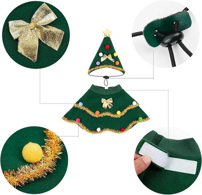 Christmas Pet Outfit，Custom Fit Holiday Clothes for Dogs & Cats,Soft, Comfortable & Festive Apparel,Perfect for Holiday Photos & Parties– Size M fits Pets Weighing 5–8lbs