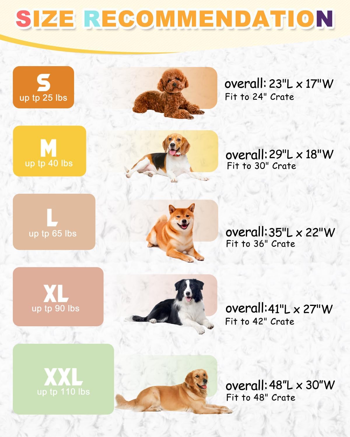 Dog Bed for Crate High Resilience Foam Crate Pad Mat for Medium Large Dogs Washable Anti-Slip,35" x 22",Dark Gray