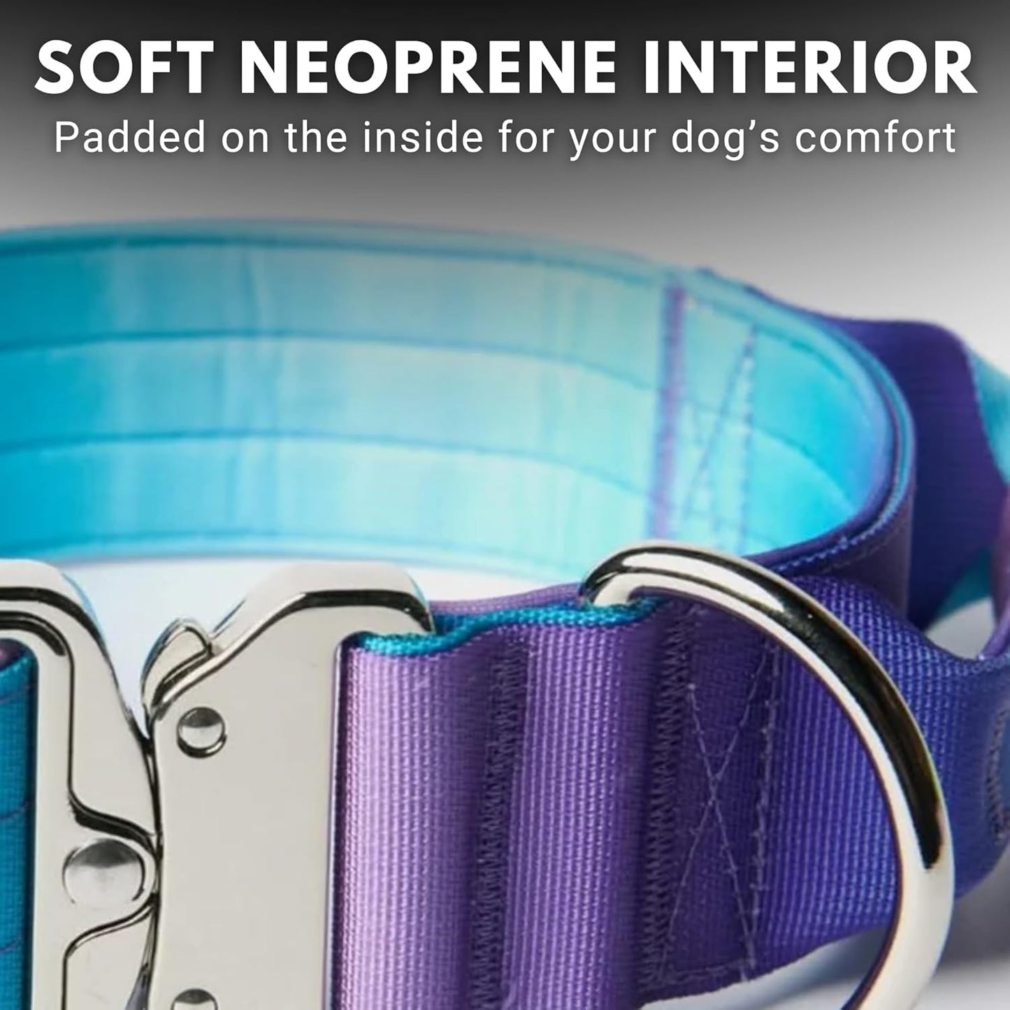 Spark Paws Tactical Dog Collar - Heavy Duty, Premium Quality, Thick and Durable for Large and Medium Dogs - 90s Retro - S - 1.5"