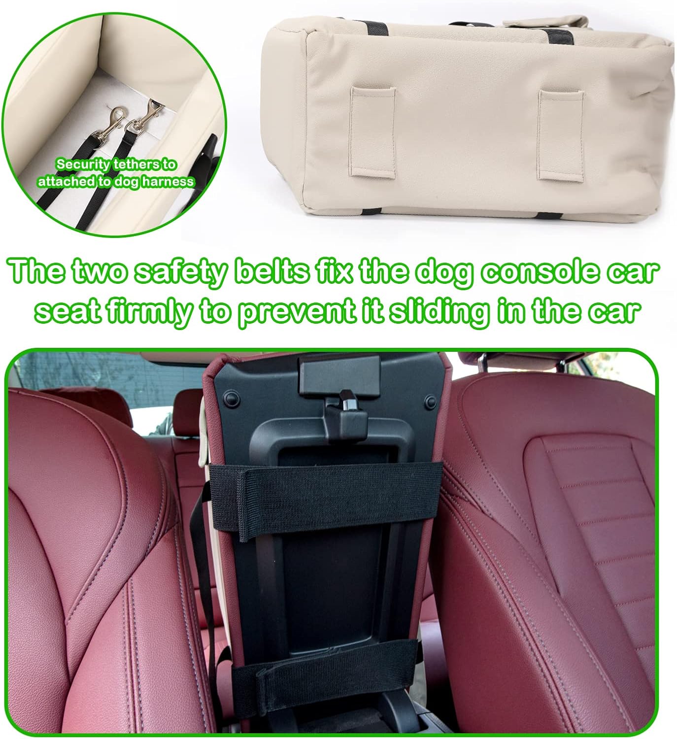Dog Car Seat Centre Console Dog Booster Dog Car Seat Small Dog Cat Booster Seat for Dogs Cats Pets Up to 13lbs
