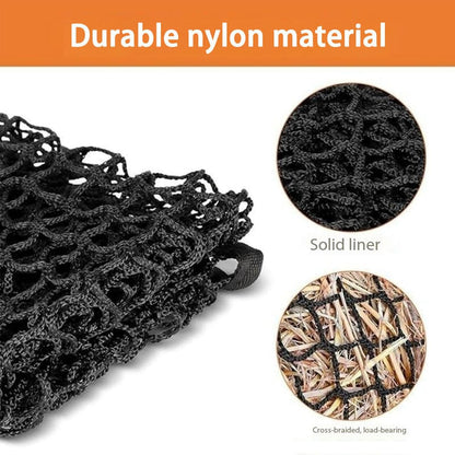 Forage Holder - Quick Load Webbing Pouch, Grazing Control Animal Feeder, Heavy Duty Stable Supply, Gut Health Support Roughage Containment Equipment | Equine Caprine Farm Pens Hauling