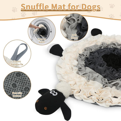 Snuffle Mat for Dogs - Interactive Feeding & Smell Training Toy, Puzzle Slow Feeder for Large, Medium & Small Dogs, Keeps Them Busy, Fun Treat Dispenser & Enrichment Toy