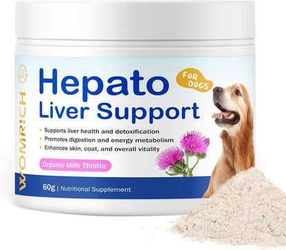 Hepato Liver Support for Dogs | Milk Thistle for Dogs with Vitamin B Complex, Supports Liver Health & Detox, Promotes Digestion and Energy Metabolism, Enhances Skin, Coat, Overall Vitality