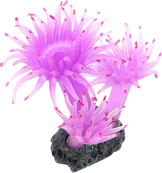 Luxshiny Artificial Plastic Coral Plant Aquarium Decor Lifelike Fish Tank Ornament Red Simulation Plant for Aquatic Pets and Aquarium Landscape