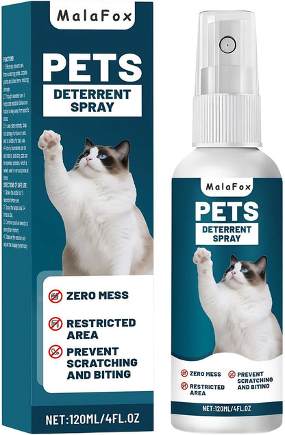 O Cat Deterrent Spray for Indoor & Outdoor Use – Natural No-Alcohol Cat Repellent to Prevent Scratching on Furniture, Sofas, Rugs, Curtains & Plants – Safe Training Spray for Cats & Kittens.