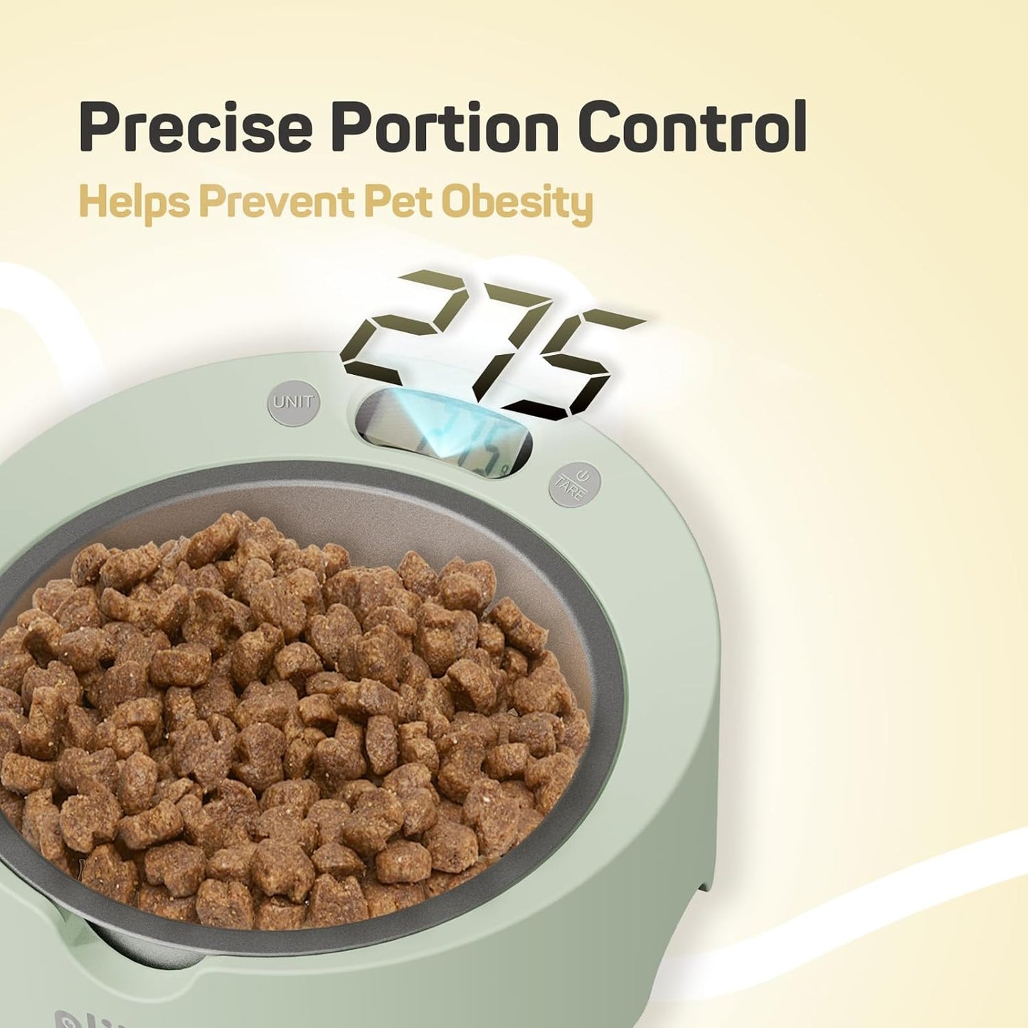 Plike Pet Food Bowls with Weighing and Removable Slow Feeder Insert, Digital Display, Battery Powered, Food Intake Measurement & Pet Supplies That Slow Down Eating, Ideal for Cats and Dogs