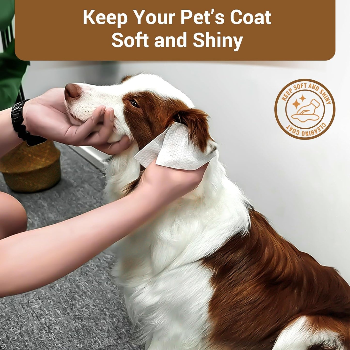 400 Coconut Oil Dog Wipes for Paws and Butt Large Thick Puppy Wipes for Dogs Face and Body Dog Wipes Cleaning Deodorizing Cat Wipes Cleaning Fur and Butt Big Doggie Wipes Doggy Wipes Bum Dog Ear Wipes