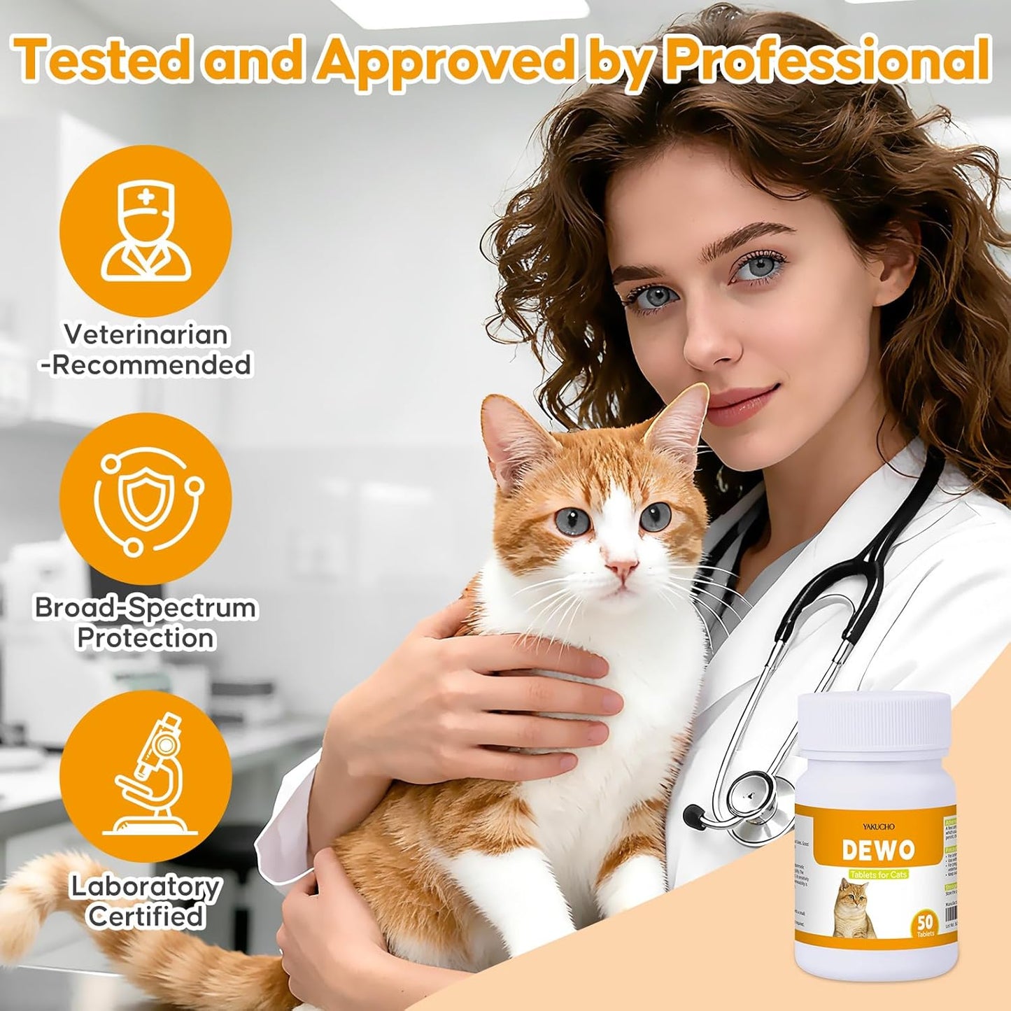 De-wormax Digestive Health Tablets for Cats and Kittens, Gentle Formula, Supports Intestinal Comfort & Wellness, Easy to Feed, Developed with Veterinary Insight