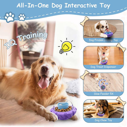 Slow Feeder Dog Bowls, Pet Supplies That Slow Down Eating, Pet Food Bowls, Maze Dog Puzzle Feeder for Medium Breed