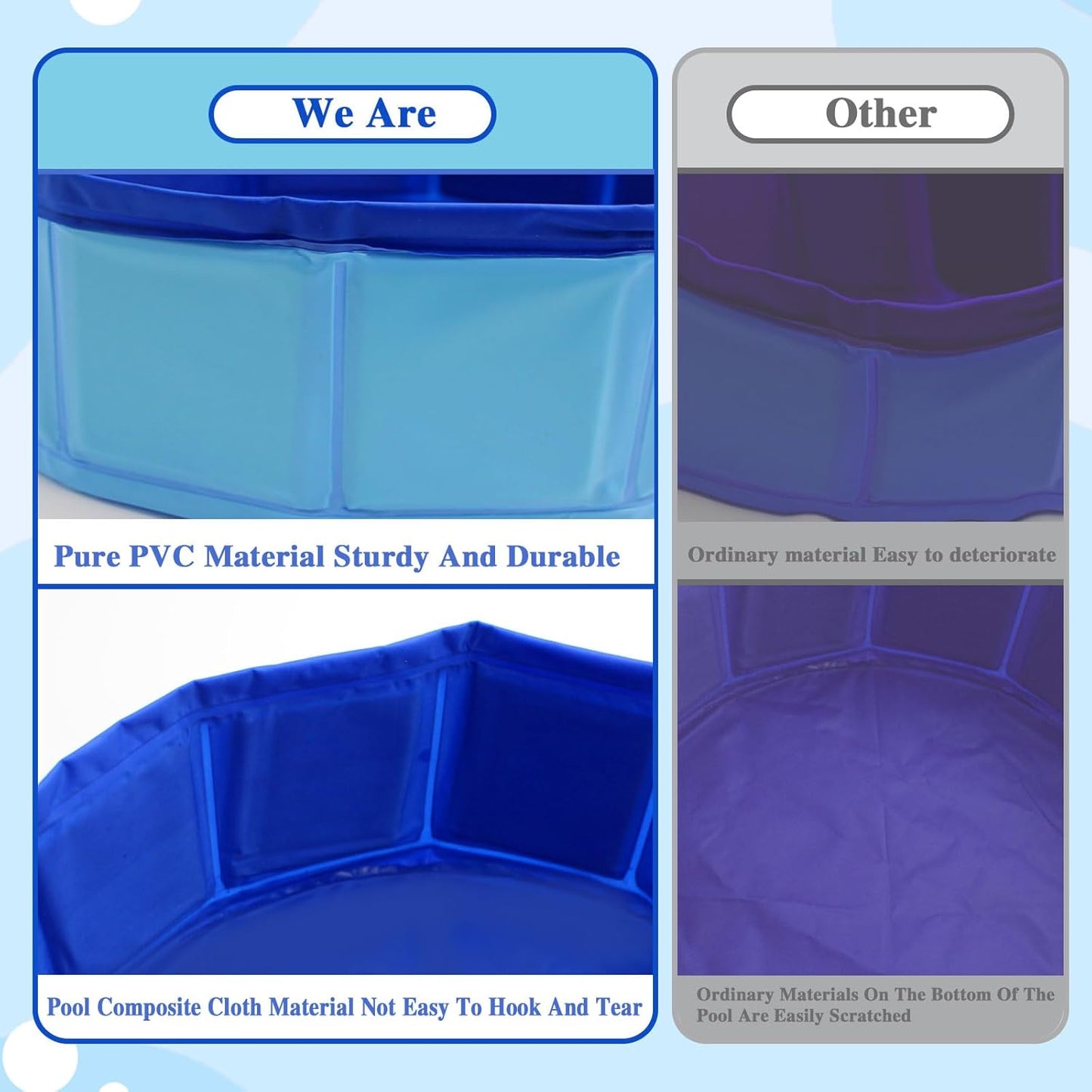 Obfuscate Cat Pool Toy,Portable Cat Water Toy with Interactive Fish Toys,Engaging Interactive Cat Toys for Indoor Cats,6 PCS Blue Set for Bored Cats