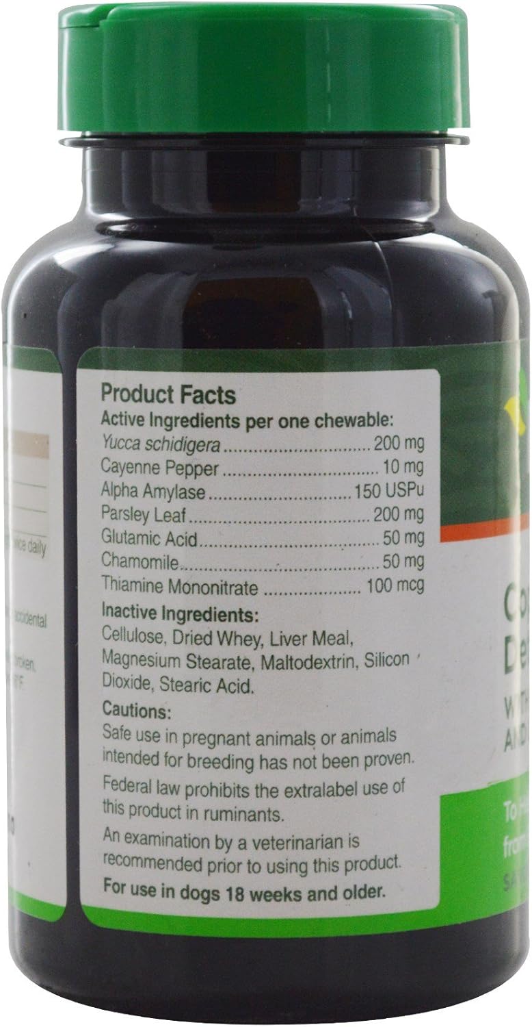 PetNC Natural Care Stool Eating Deterrent Chewables for Dogs, 60 Count
