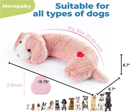 Heartbeat Toy Puppy Heartbeat Stuffed Toy for Dog Calming Aid, Heartbeat Puppy Toy for Pets Anxiety Relief, Dog Comfort Toy for Behavioral Aid Crate Training, Puppy Essential