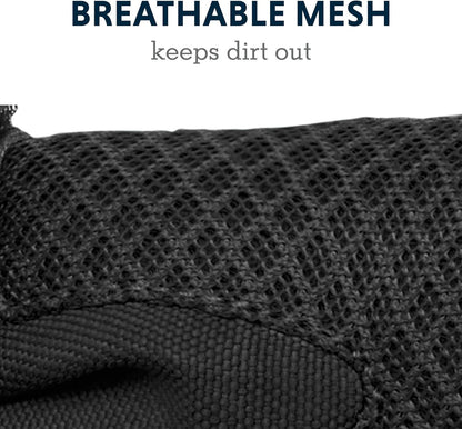 Ruffwear, Grip Trex Dog Shoes, Non-Slip Boots for Hot Pavement & Snow, Weatherproof Paw Protection with Breathable Mesh, Rugged Sole for Hiking, Obsidian Black, 2.25"