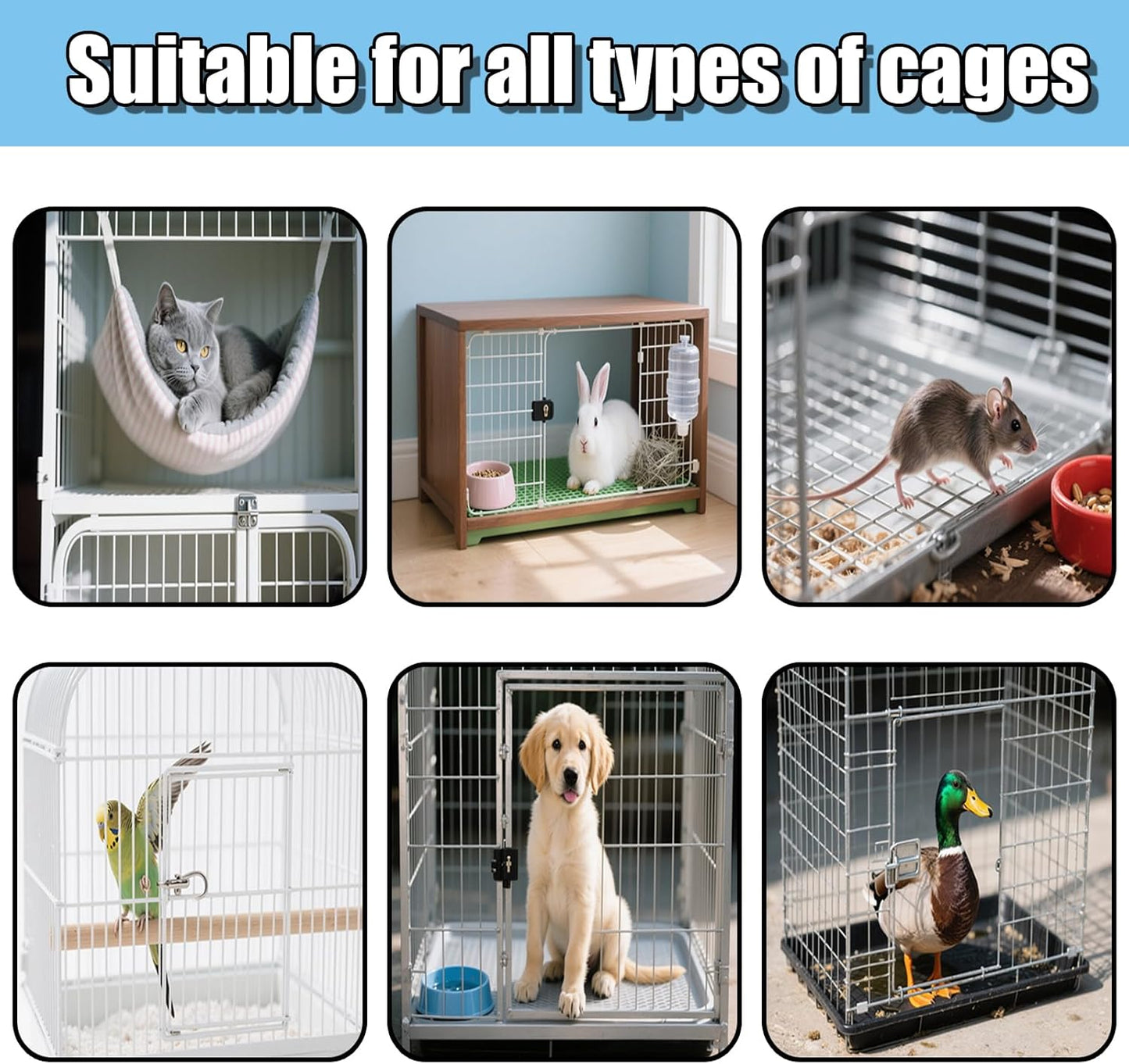 Bird Cage Cleaning Brush Tool Set, Bird Cage Cleaner, Suitable for Bird Cages, Rabbit Cages, Hamster Cages, Parrot Cages, and Other Small Pet Cage Accessories