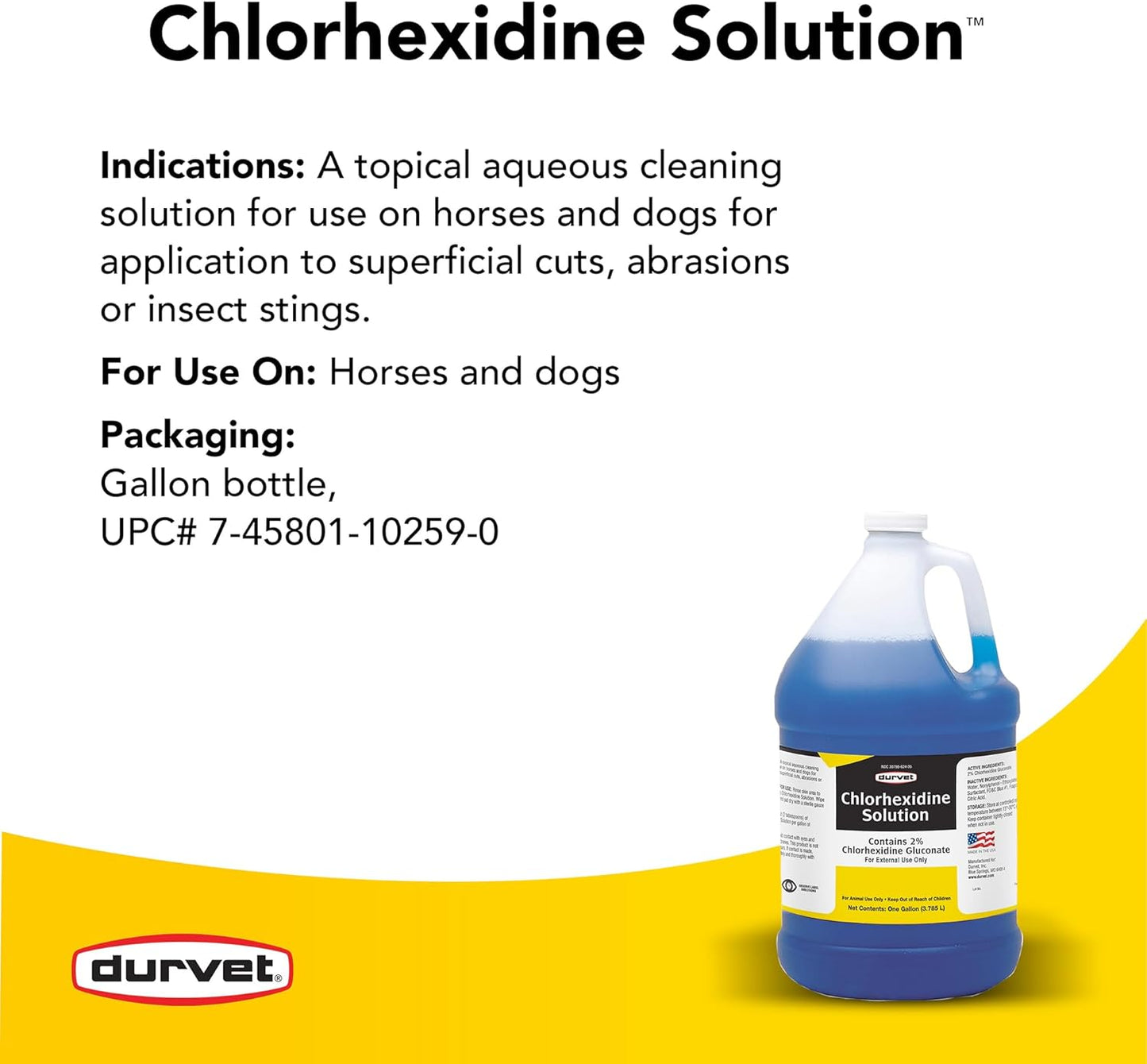 Chlorhexidine 2% for Horses & Dogs, One Gallon