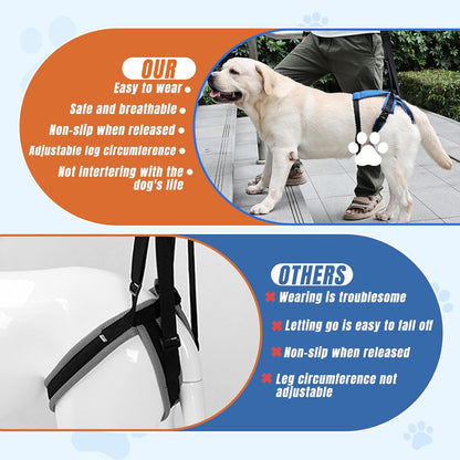 Dog Litf Harness, Dog Sling for Large Dogs Hind Leg Support, Hind Leg Support to Help Rehabilitate, for Elderly, Injured, Arthritic Dogs, L