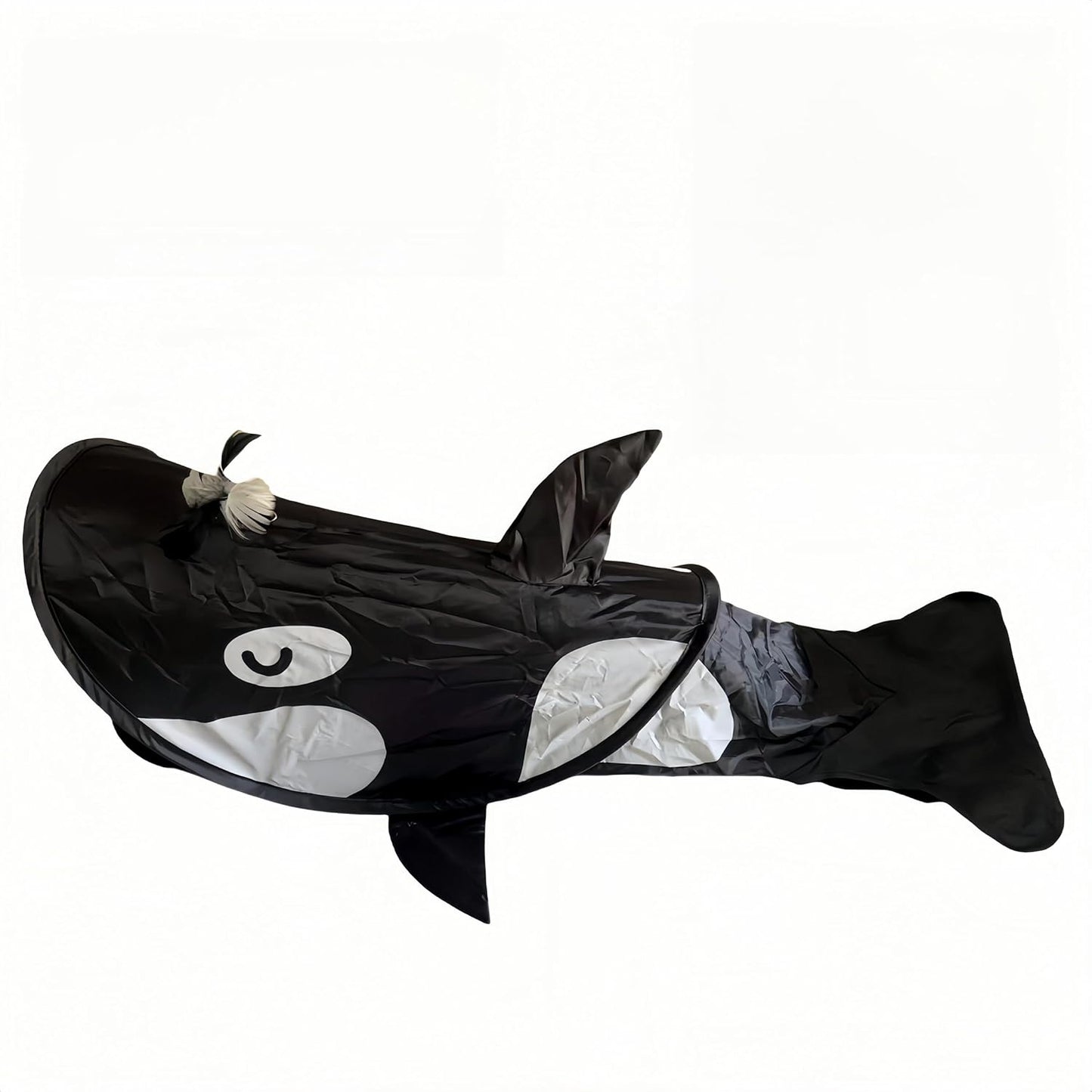 KillerWhale-Shaped Cat Tunnel Toy, Foldable Portable Waterproof Pet Tunnel for Indoor/Outdoot Curious Kittens, Cat Tube for Nap & Hideout, Easy to Store, Fun to Explore