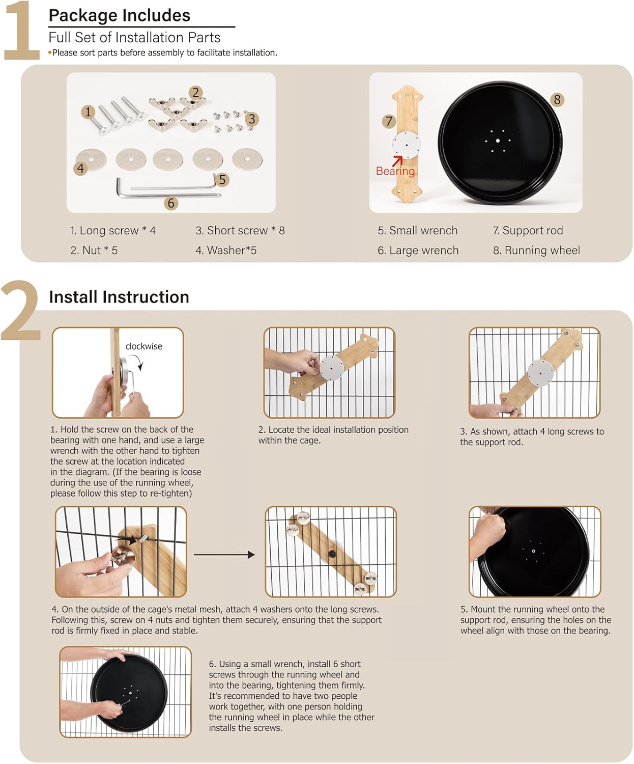 Niteangel Silent Chinchilla Exercise Wheel - 13.8'' Large Activity Running Small Animal Wheel for Chinchilla Degu or Other Similar-Sized Pets
