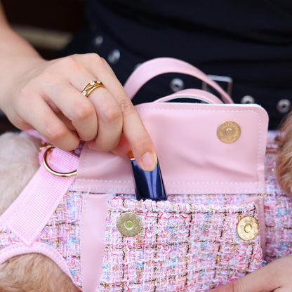 Dog Lift Harness Backpack for Small Dogs, Adjustable Straps Dog Sling Carrier for Hiking, Travel, Outdoor – Black Small