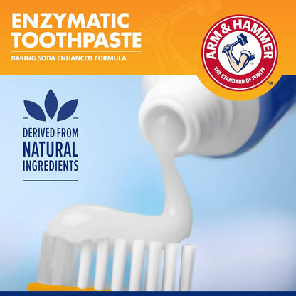 Arm & Hammer for Pets Tartar Control Enzymatic Toothpaste for Dogs Reduces Plaque & Tartar Buildup Safe for Puppies Beef Flavor, 2.5 Ounces Dog Toothpaste (Pack of 72)